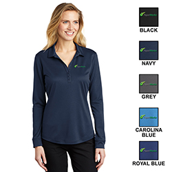 LADIES SILK TOUCH PERFORMANCE L/S POLO